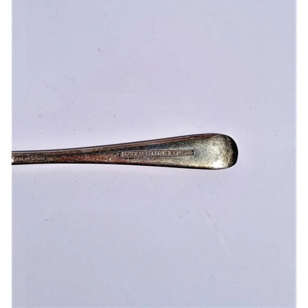 Vintage Set of 5 EPNS Sheffield England Serrated Tip Normcore Grapefruit‎ Spoons